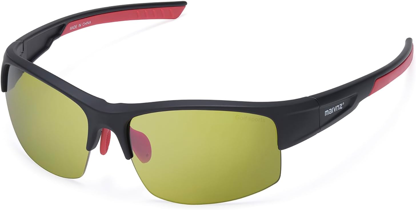 HD Lightweight Golf Sunglasses for Men Women, Golf Ball Finder Glasses, UV400 Eyewear & Golf Gifts for Golfers