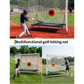 Golf Net 10X8Ft Golf Net for Hitting Practice Indoor Outdoor Training Net with Impact Targets Ball Return System Ball Blanket Ideal for Driving Chipping and Swing Practice with Real Balls,Summerwins
