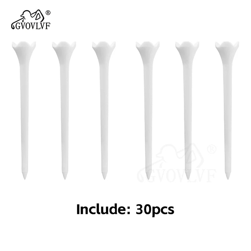 30Pcs 38Mm 83Mm Length Professional Tee System Plastic Golf Tees Maximizing Performance off the Tee Golf Accessories for Golfers